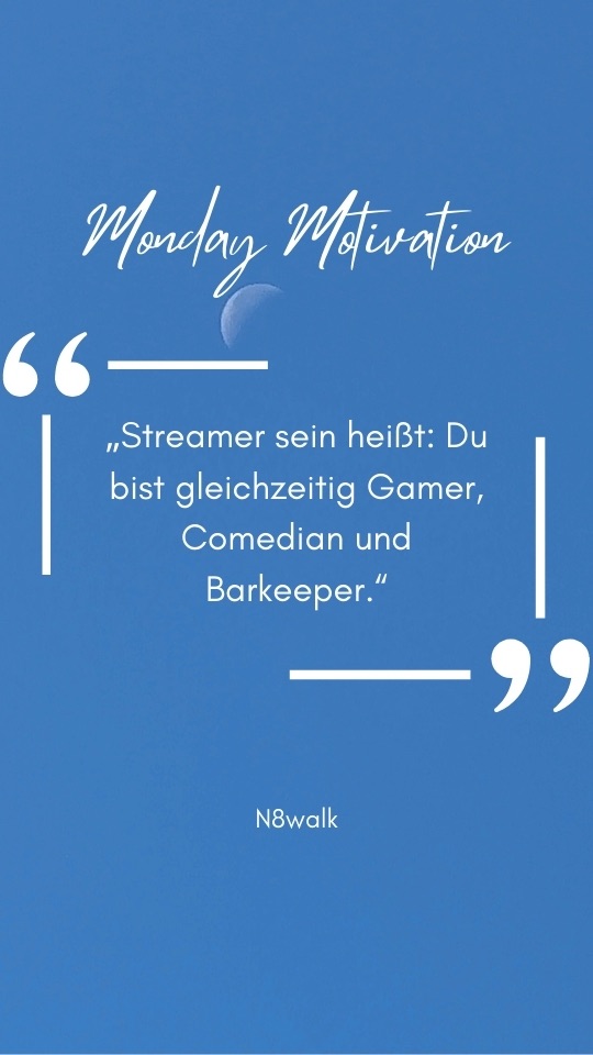 Streamer sein heißt: Du bist gleichzeitig Gamer, Comedian und Barkeeper